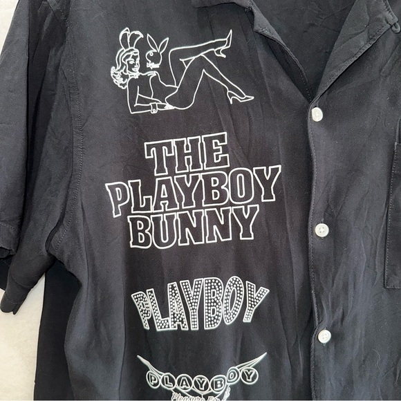 Playboy x PacSun Neon Capital Camp Shirt Short Sleeve Men's Small - Picture 7 of 12